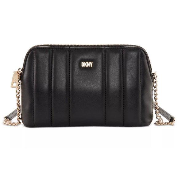 DKNY Lexington Shoulder Bag, Black/Gold: Handbags